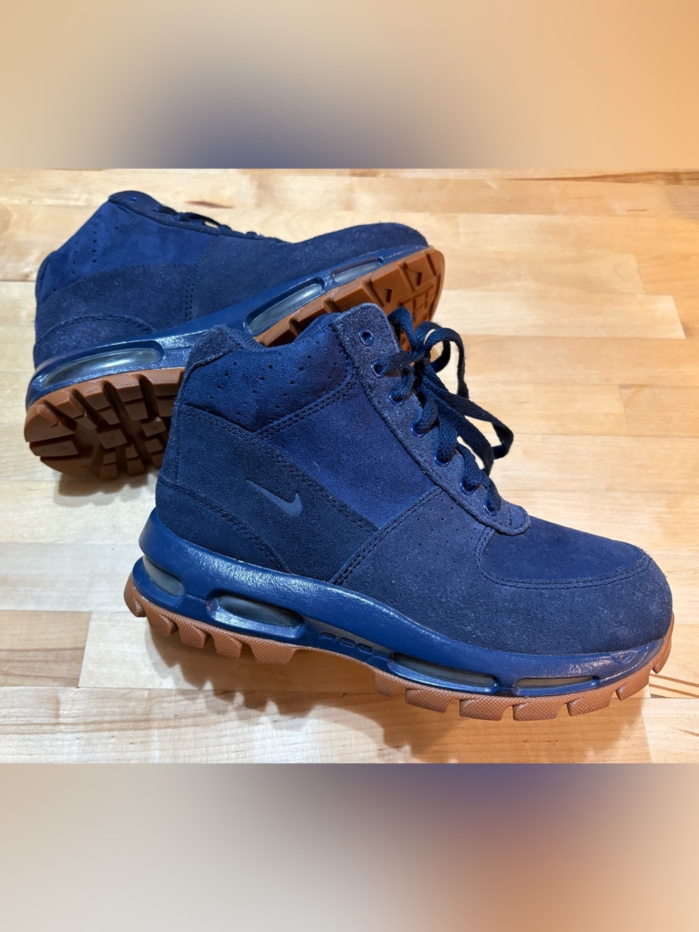 Nike Air Max Goadome (GS) ACG Kids' Boot Midnight Blue, 4.5Y